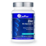 CanPrev Zinc Bis-Glycinate 25 120 Veggie Caps