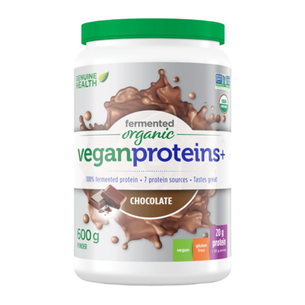Genuine Health Fermented Organic Vegan Proteins+ Chocolate 600g